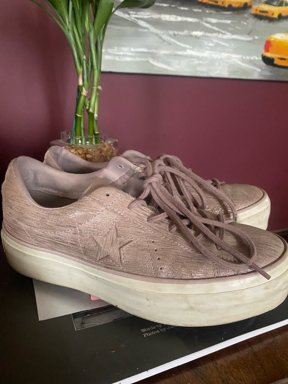 Converse Pink Platform Sneakers